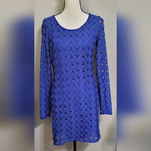 Free People Blue Long Sleeve Dress